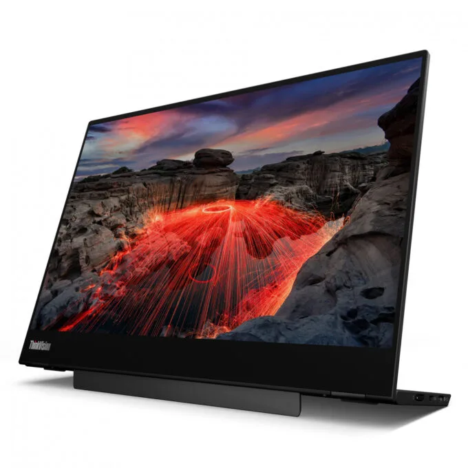 Lenovo ThinkVision M14t Gen 2 - 14" 2.2K (2240x1400) IPS Multi-Touch Portable Monitor - Raven Black, 65W PD, 60Hz — image 4