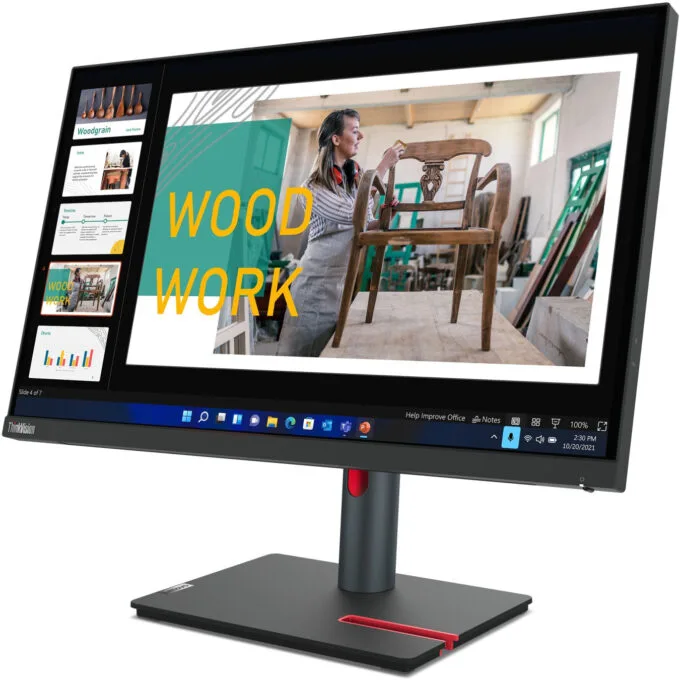 Lenovo ThinkVision P24q-30 - 23.8" QHD IPS HDR10 60Hz 4ms HDMI 2.0 DP1.4 4xUSB-A VESA — image 12