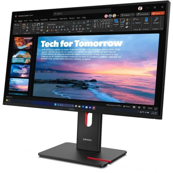 Lenovo ThinkVision T27QD-40 27-inch QHD IPS Monitor - USB-C 100W - 120Hz — image 5