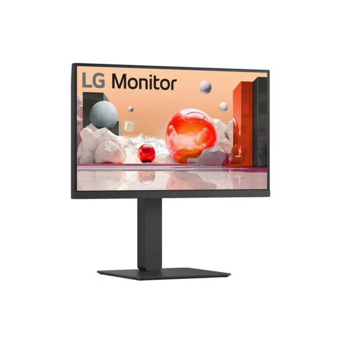 LG 24BA650-B - 23.8" FHD IPS Monitor 100Hz - USB-C 65W, DP 1.4, HDMI 2.0, Speakers, Pivot, Black — image 2