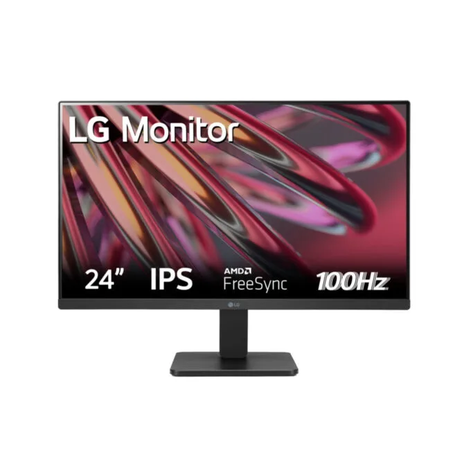 LG 24MR400-B - 23.8" (24") IPS Full HD Monitor, 1920x1080, 100Hz, 5ms, HDMI & VGA, AMD FreeSync, Black — image 1