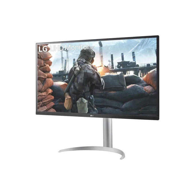 LG 27-Inch 27BP55U-B 4K UHD IPS Monitor - HDR10, USB-C PD 96W, HDMI 2.0, DP1.4 - Silver — image 2