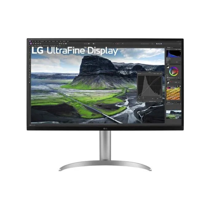 LG UltraFine 32UQ850V-W 32" 4K IPS 60Hz HDR400 USB-C 90W Speakers Pivot — image 1