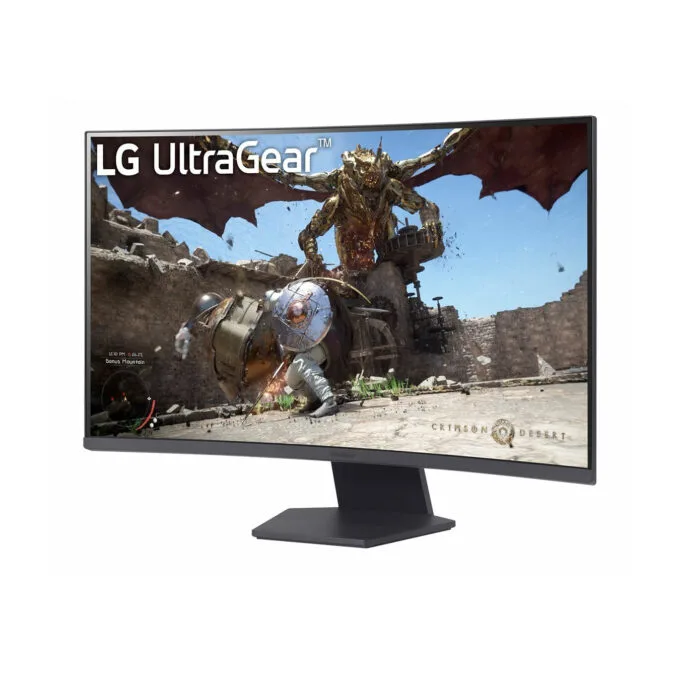 LG UltraGear 32GS60QC-B - 31.5in (80cm) QHD 2560x1440 Curved VA 1000R, 180Hz, 1ms, HDR10, FreeSync, Black — image 2