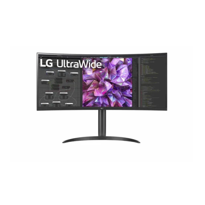 LG UltraWide 34WQ75X-B - 34" Curved UWQHD IPS Monitor, 3440x1440, HDR10, USB-C, 2xHDMI, DP1.4, Black — image 1