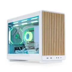 Lian Li DAN A3-mATX Wood White Micro-ATX Tower Glass Mesh