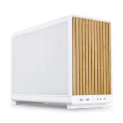 Lian Li DAN Case A3-mATX White Wood - Micro-ATX Small Form Factor PC Case