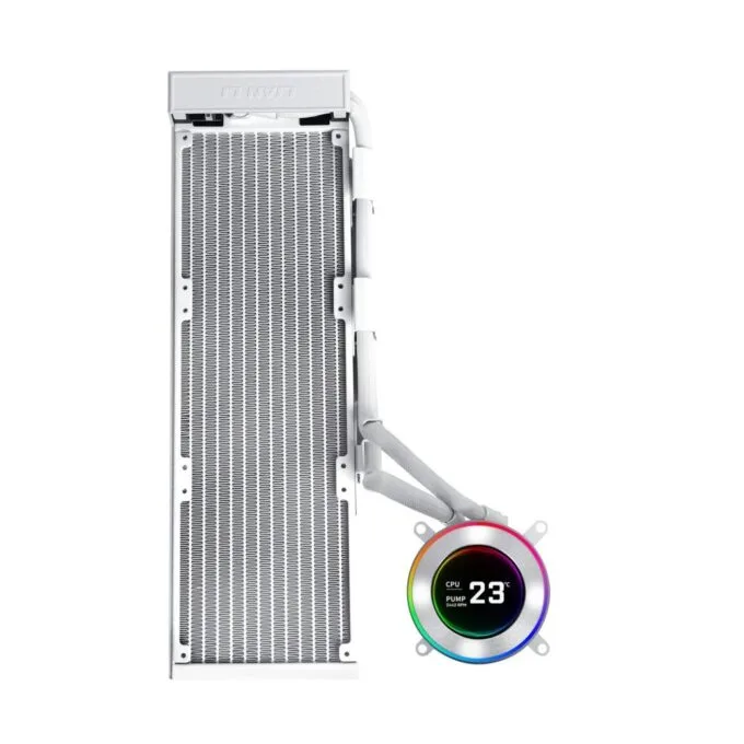 Lian Li HydroShift II LCD-C 360 - HYDROSHIFT II LCD-C 360 - White Fanless AIO CPU Cooler — image 2