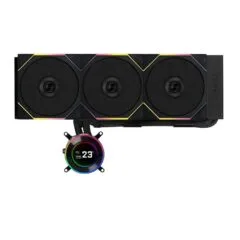 Lian Li HydroShift II LCD-C 360TL - HYDROSHIFT II LCD-C 360TL - Black, 360mm AIO CPU Cooler, 3x TL RGB Fans
