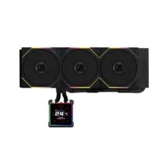 Lian Li Hydroshift II LCD-S - 360TL - Black - RGB AIO CPU Cooler - 3.4' Screen - 1851 1700, AM5 AM4