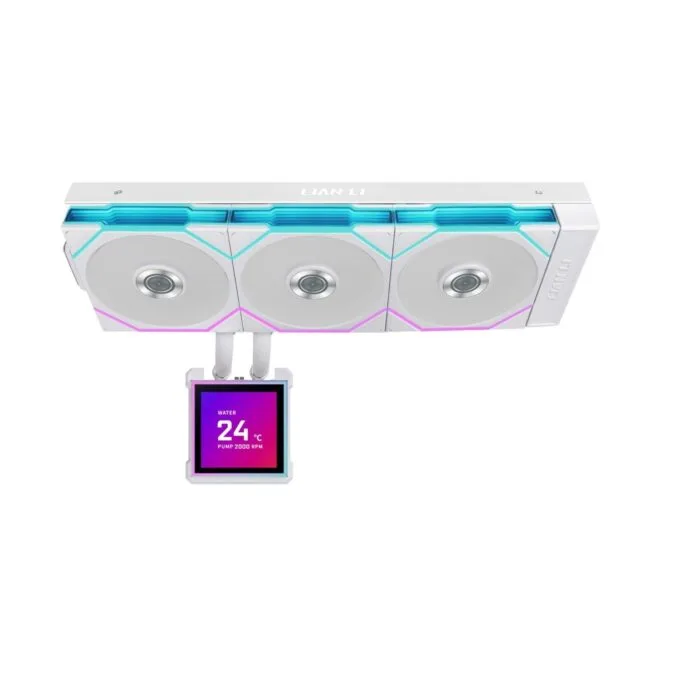 Lian Li Hydroshift II LCD-S - 360TL - White RGB AIO CPU Cooler - 3.4' Screen - AM5 AM4 — image 4