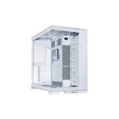 LIAN LI O11D EVO RGB White - E-ATX Full Tower, ARGB Lighting, Reversible Chassis