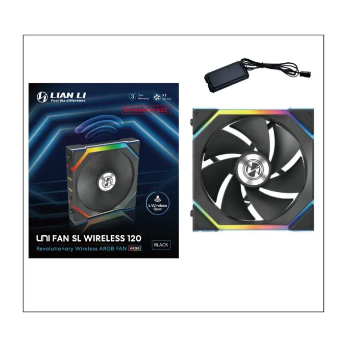 Lian Li UNIFAN SL Wireless 120 Reverse Black - 120mm ARGB Case Fan — image 6
