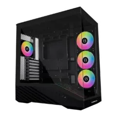 Lian Li Vector - V100 - Black - 4 x 120mm ARGB - LED RGB Strip - Tempered Glass - ATX Case