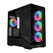 Lian Li Vector V100 Mini Black - 4 x 120mm ARGB - Mini Micro ATX - LED RGB Strip - Tempered Glass