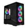 Lian Li Vector V100 Mini Black - 4 x 120mm ARGB - Mini Micro ATX - LED RGB Strip - Tempered Glass