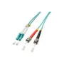 LINDY LWL-Duplexkabel LC ST OM3 2m 50 125æm Multimode