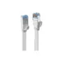 LINDY Patchkabel Cat6A U FTP Flachband weiß 3.00m
