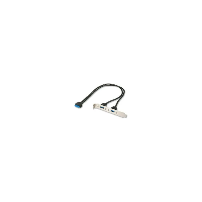 LINDY Slotblech USB 3.0 Adapter 2xUSB 3.0 Typ A an 20 pol. — image 1