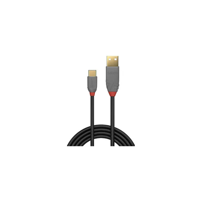 LINDY USB 2.0 Kabel Typ A C Anthra Line M M 3m — image 2