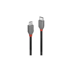 LINDY USB 2.0 Kabel Typ C Micro-B Anthra Line M M 0.5m