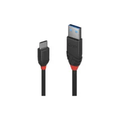 LINDY USB 3.1 Kabel Typ A C 3A Black Line M M 1.5m