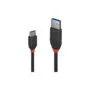LINDY USB 3.1 Kabel Typ A C 3A Black Line M M 1.5m