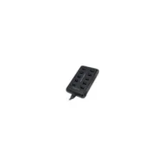 LogiLink 10-Port USB 2.0 Hub - 3.5A Powered, On/Off Switches, LED Status, Windows & Mac Compatible