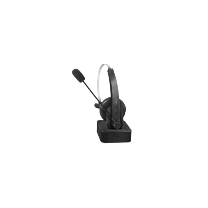 LogiLink BT0059 Bluetooth Mono Headset - Black, On-ear, Boom Mic, BT 5.0, Stand — image 4