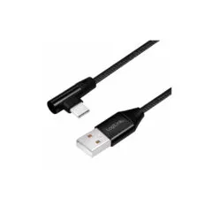 LogiLink CU0138 USB-A to USB-C 90° Angled 1m USB 2.0 Cable