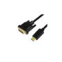LogiLink DisplayPort to DVI Cable - 2 m - Black, Gold-Plated Male-to-Male Connectors