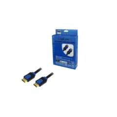 LogiLink HDMI Cable with Ethernet - 1 m - Gold-Plated Male-to-Male
