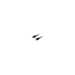 LogiLink HDMI Cable with Ethernet - CH0076 - 20 cm, Black, Gold-Plated, HDMI Type A