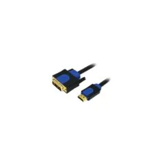 Logilink HDMI-DVI Cable 5m - Black, 18+1pin, HDMI 1.4