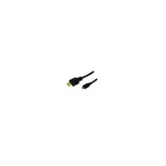 LogiLink HDMI to micro HDMI Cable - 2.0 m - Type A to Type D, High-Speed (8.16 Gbps), Black