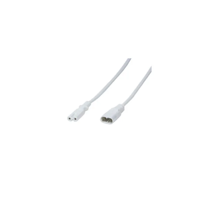LogiLink IEC C8 to IEC C7 Power Extension Cable - CP132 - 2 m, White — image 1