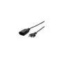 LogiLink Power Extension Cable - CP123 - Euro CEE7/16 to CEE7/16, 2m, Black