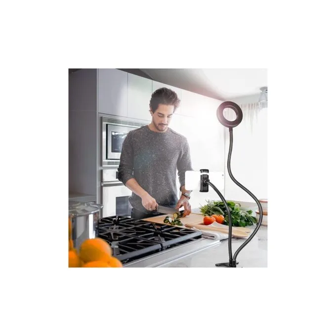 Logilink Smartphone Ring Light Clamp Mount - Diameter 8.5 cm — image 6