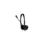 LogiLink Stereo Headset - HS0052 - Black, Wired, Dual 3.5mm, Boom Microphone, 1.8m Cable