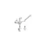 LogiLink Triple Monitor Desk Mount BP0090 - 3x 17-27" Clamp Arm VESA 75/100 Silver