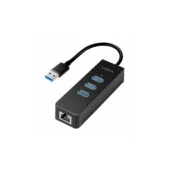 LogiLink UA0173A USB 3.0 Gigabit Ethernet Adapter & 3-Port Hub