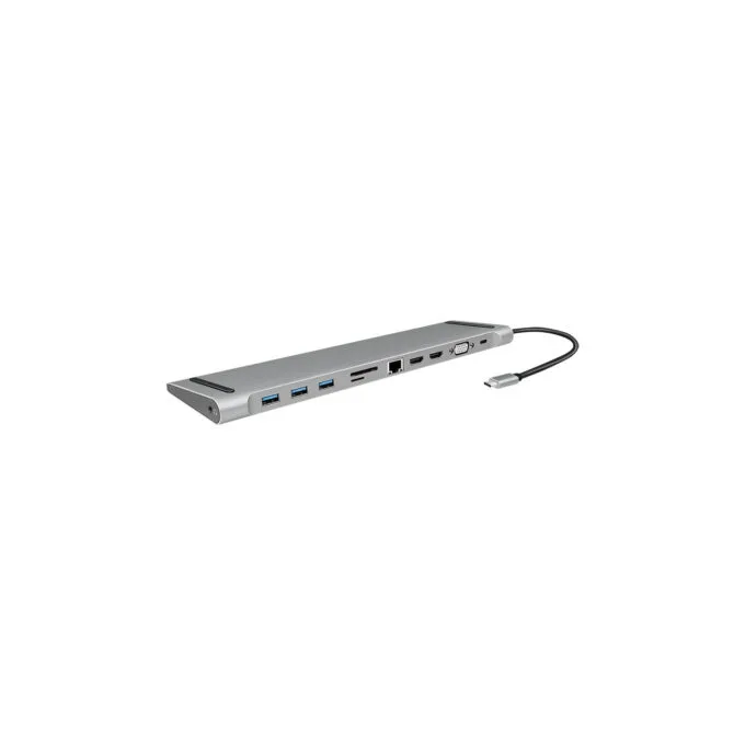 LogiLink UA0373 USB-C 11-in-1 Docking Station 100W PD - Silver — image 3