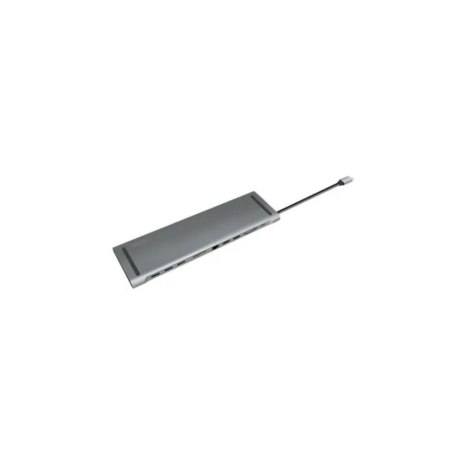 LogiLink UA0373 USB-C 11-in-1 Docking Station 100W PD - Silver — image 4
