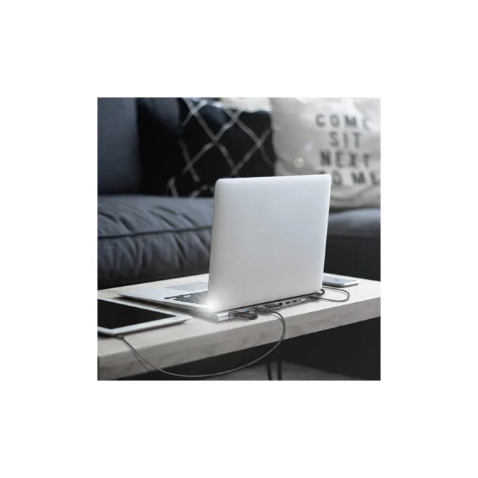 LogiLink UA0373 USB-C 11-in-1 Docking Station 100W PD - Silver — image 8