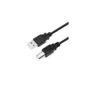 LogiLink USB 2.0 A to B Cable - 3 m - Black, Shielded, Nickel-Plated Contacts, 480 Mbps