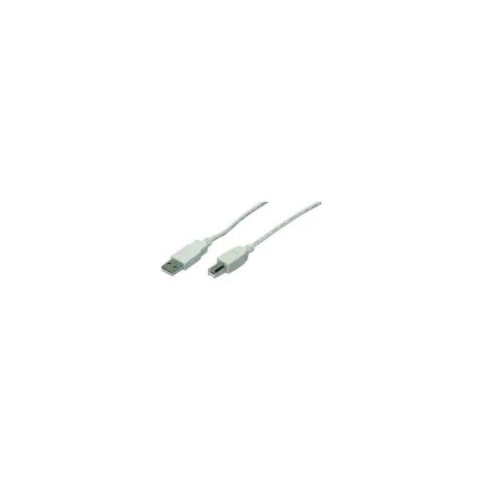 LogiLink USB 2.0 Cable A to B - 3 m - Grey — image 1