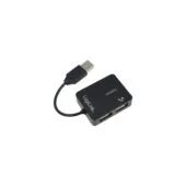 LogiLink USB 2.0 Hub - UA0139 - 4x USB-A Ports, 480 Mbps, Black