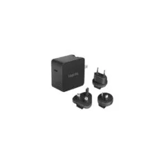 LogiLink USB Travel Charger - PA0302 - 65W GaN USB-C Travel Adapter, Black