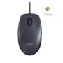 Logitech B100 Optical USB Mouse - 800 DPI Ambidextrous Wired