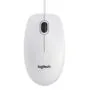 Logitech B100 Optical USB Mouse - 910-003360 - Ambidextrous Wired 800 DPI White